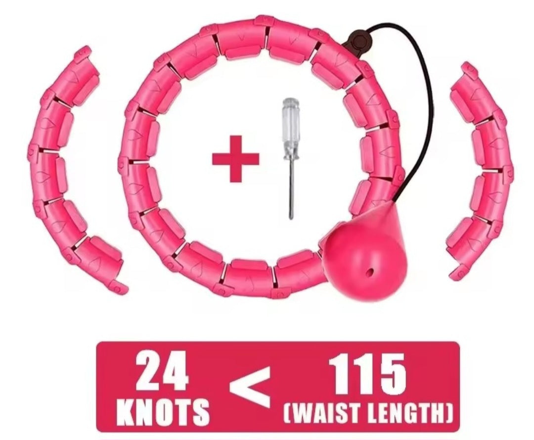 Weighted Hula Hoop – Adjustable Fit Hoop for Weight Loss