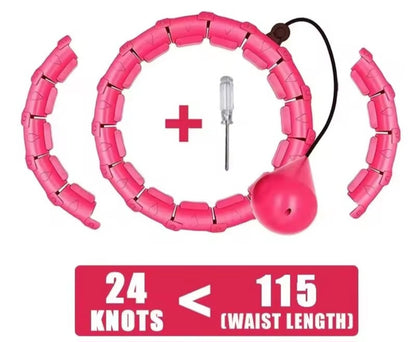 Weighted Hula Hoop – Adjustable Fit Hoop for Weight Loss