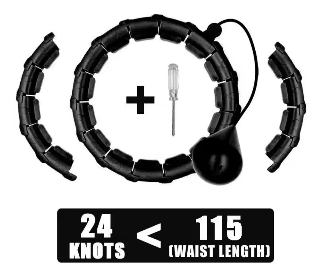 Weighted Hula Hoop – Adjustable Fit Hoop for Weight Loss